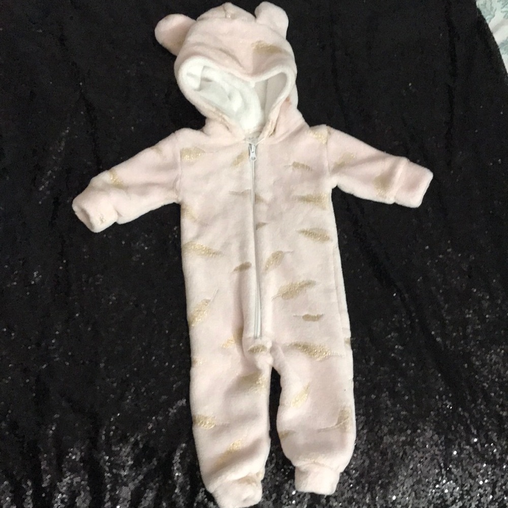Super soft and cuddly one piece for baby girl